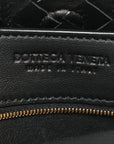 Nappa Intrecciato Medium Andiamo Shoulder Bag Black