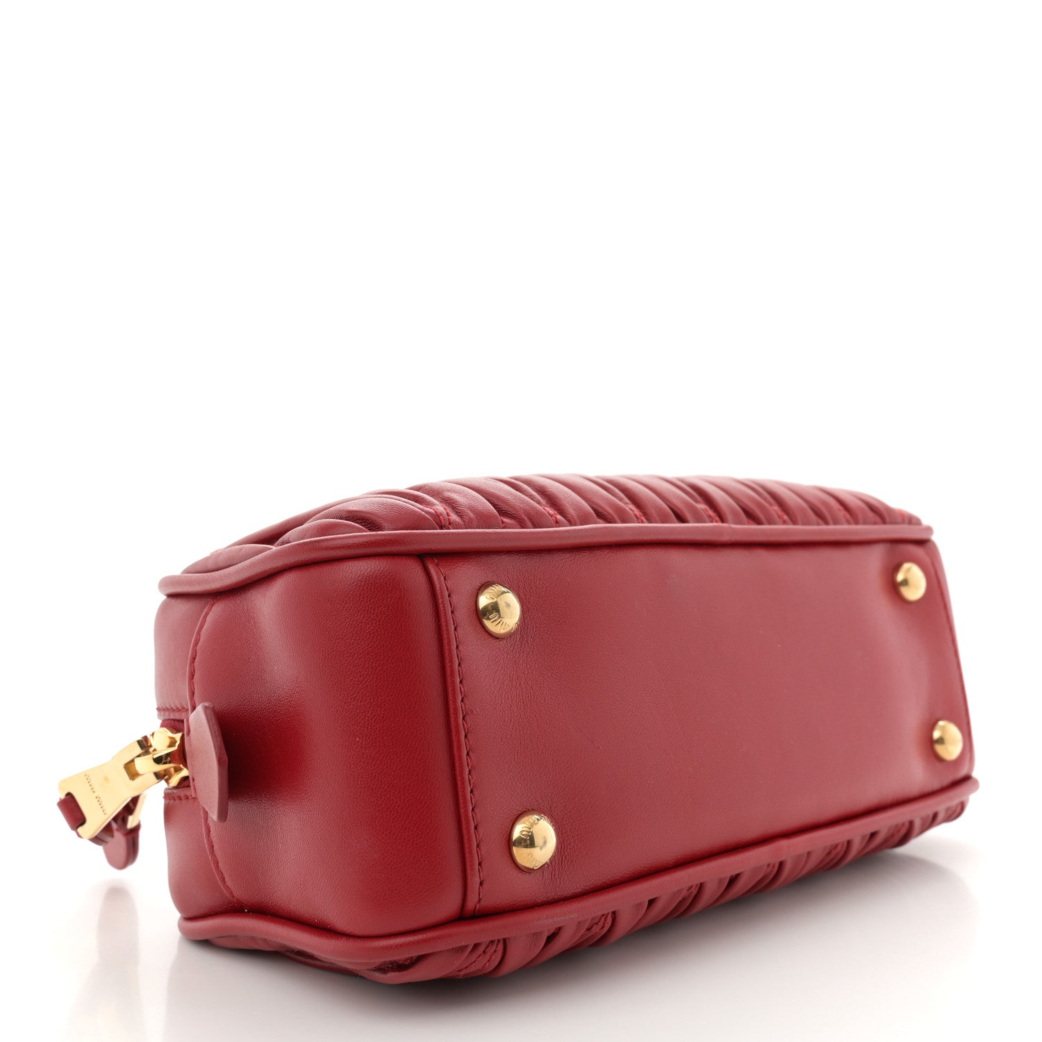 Nappa Matelasse Regular Arcadie Top Handle Bag Rosso