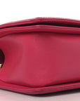 Lambskin Quilted Medium Boy Flap Fuchsia