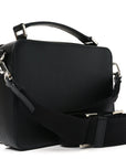 Saffiano Travel Medium Brique Crossbody Bag Black