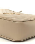 Calfskin Matelasse Monogram Lou Camera Bag Dark Beige
