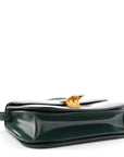 Spazzolato Calfskin Classic Box Medium Flap Bag Dark Green