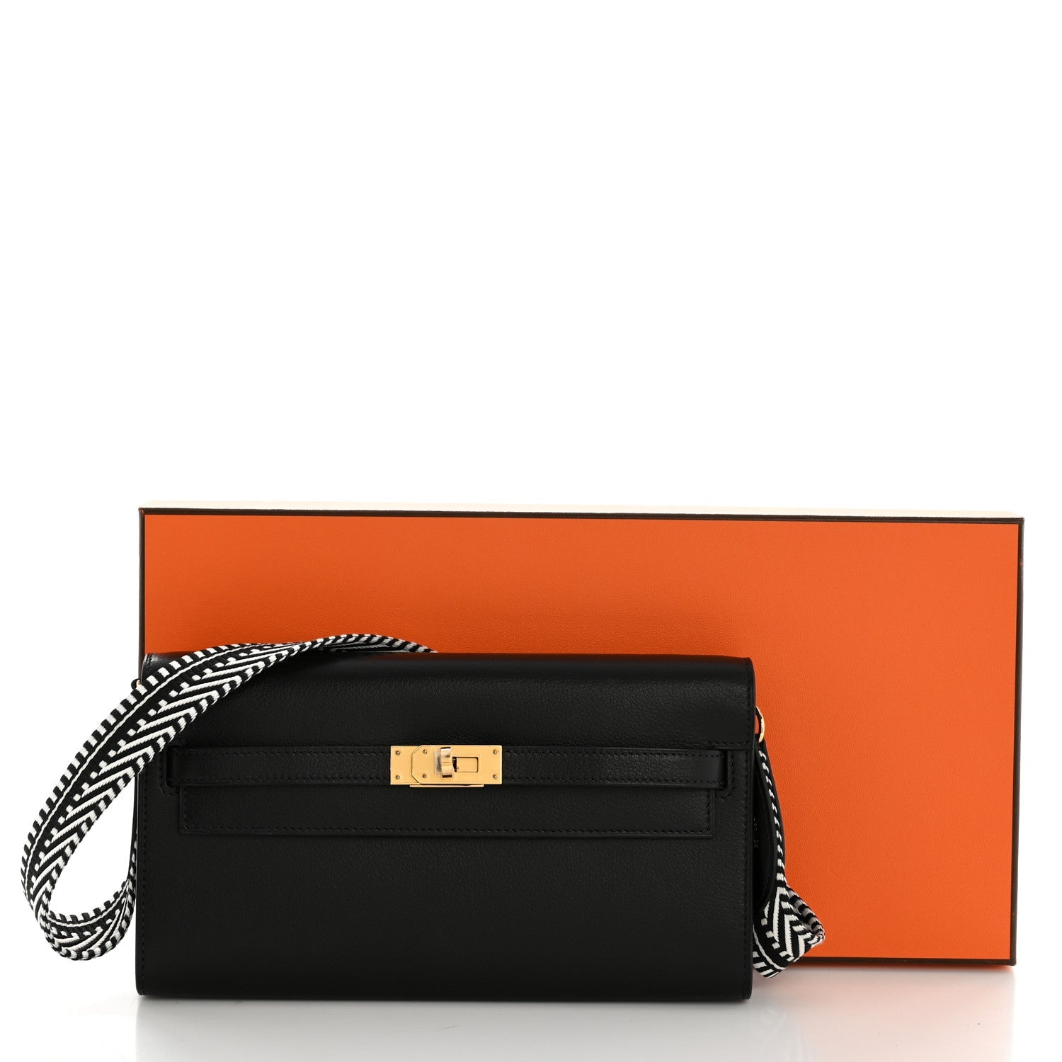 Evercolor Cavale Kelly Wallet To Go Black Ecru