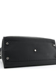 Cuoio Romano Selleria Bi-Color Large Peekaboo Iconic Satchel Black Mou