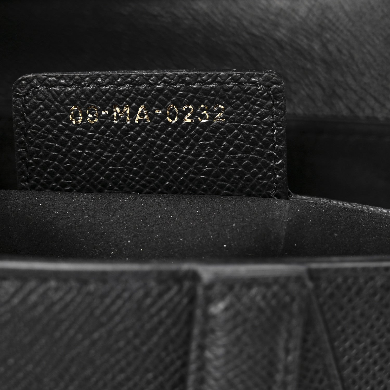 Grained Calfskin Saddle Bag Black