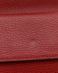 Dollar Calfskin Enamel Dionysus Shoulder Bag Hibiscus Red Electric Blue