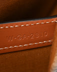 Triomphe Canvas Calfskin Ava Shoulder Bag Tan