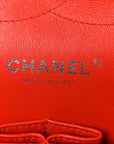 Patent Quilted Jumbo Double Flap Red