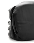 Smooth Butter Calf The Pouch Oversized Clutch Black