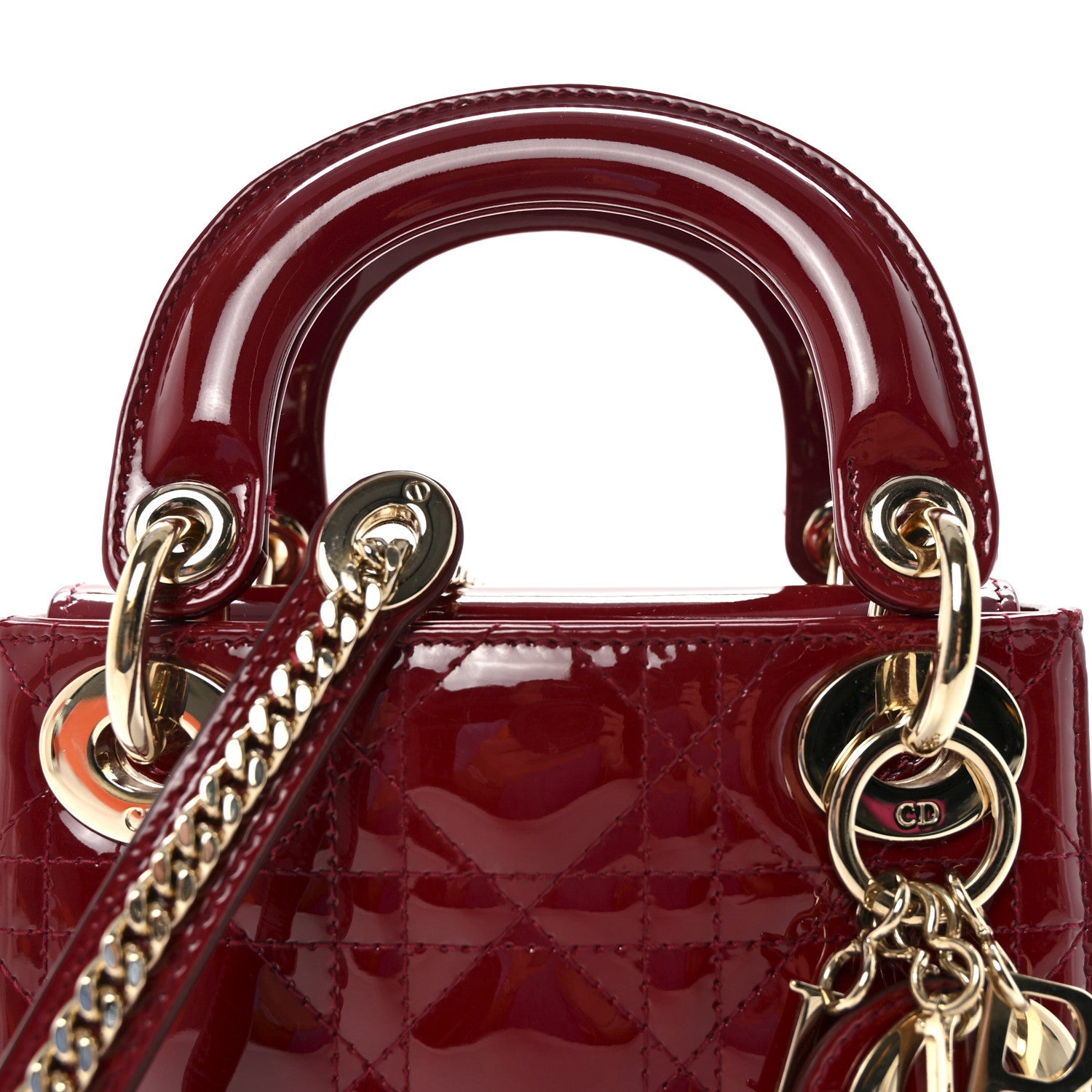 Patent Cannage Mini Lady D1OR Red