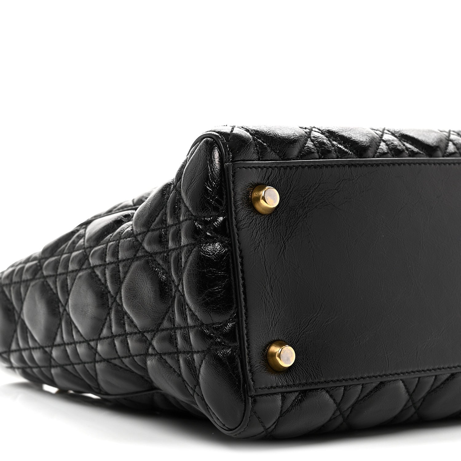 Crinkled Patent Cannage Medium Bohemian Lady D1OR Black
