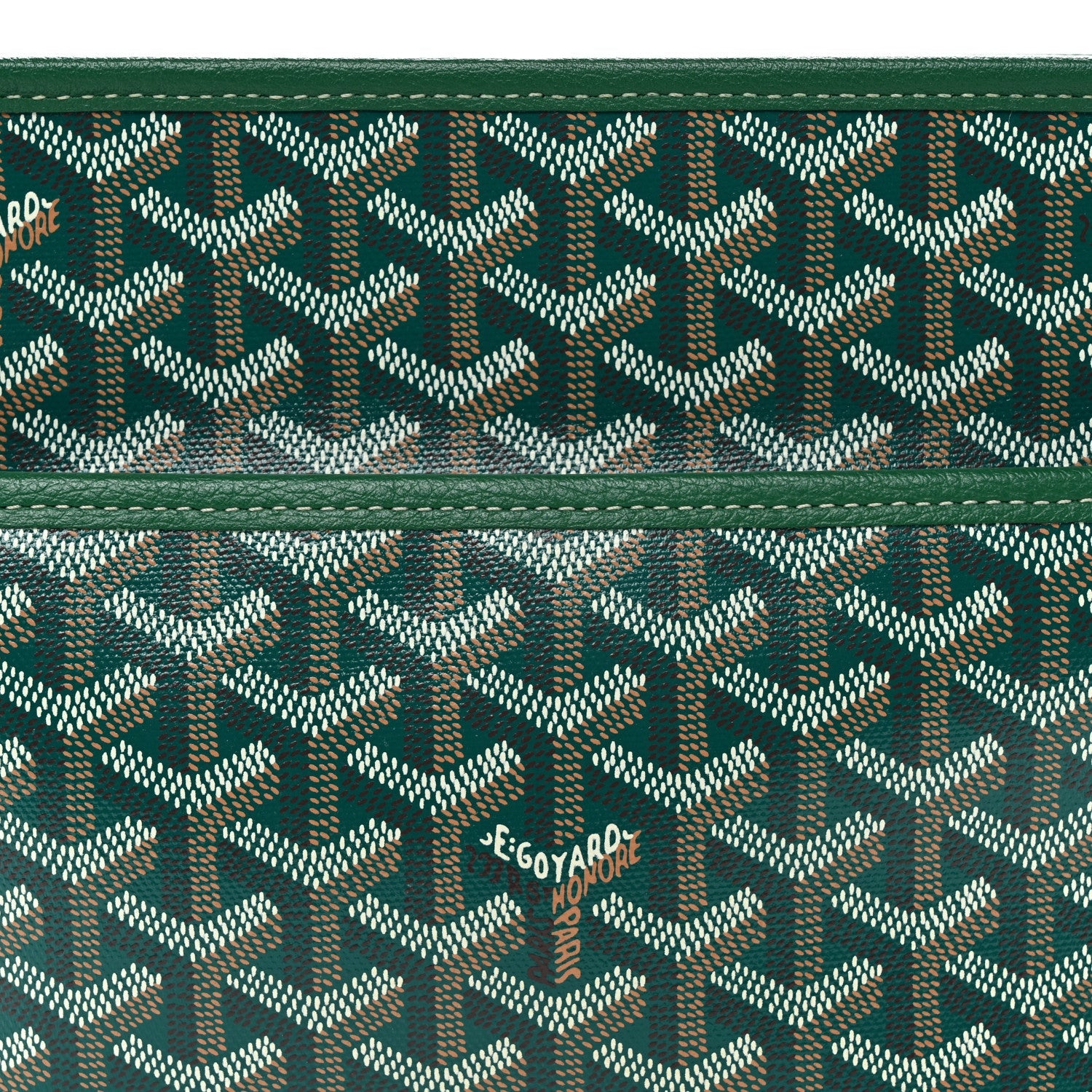 Goyardine Jouvence Toiletry Pouch MM Green