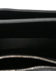 Calfskin Besace Clea Chain Triomphe Black