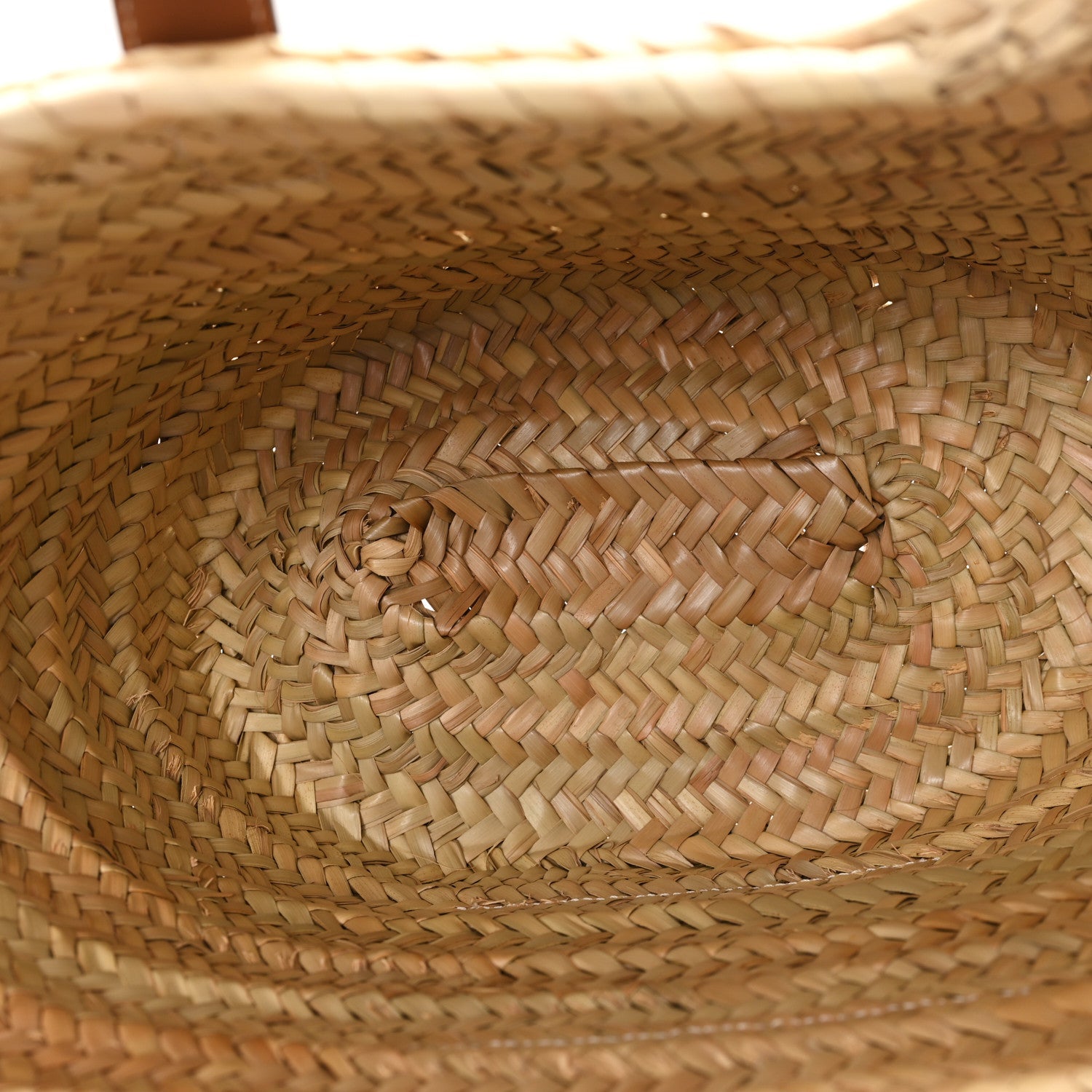 Raffia Large Basket Tote Bag Natural Tan