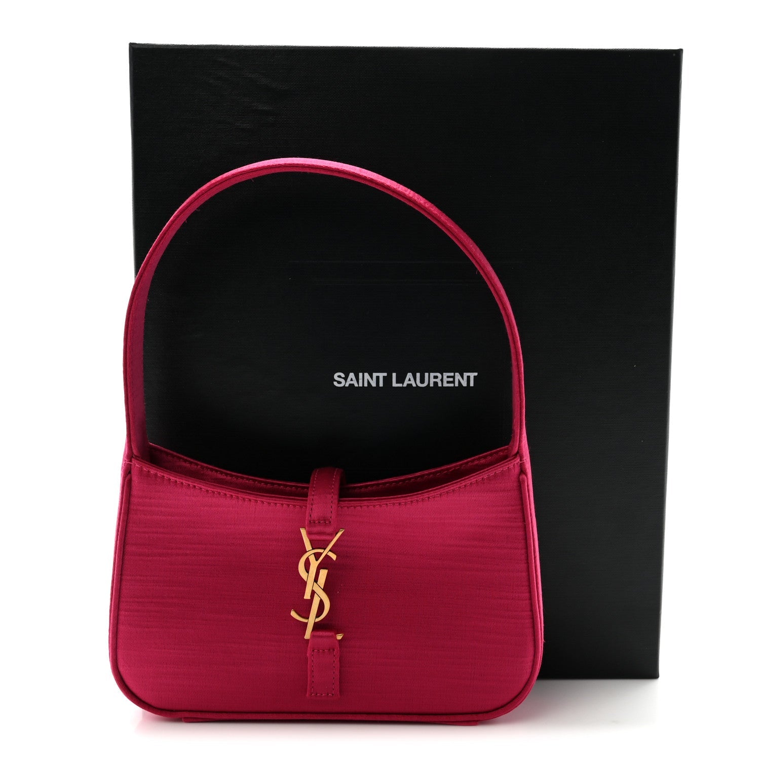 Satin Le 5 A 7 Mini Hobo Guava Pink