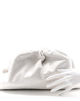 Smooth Butter Calf The Pouch Oversized Clutch  Plaster