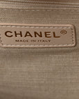 Mixed Fibers Small Deauville Tote Dark Beige