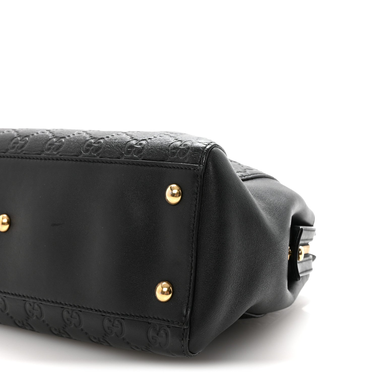 GCCIssima Signature Medium Shoulder Tote Bag Black