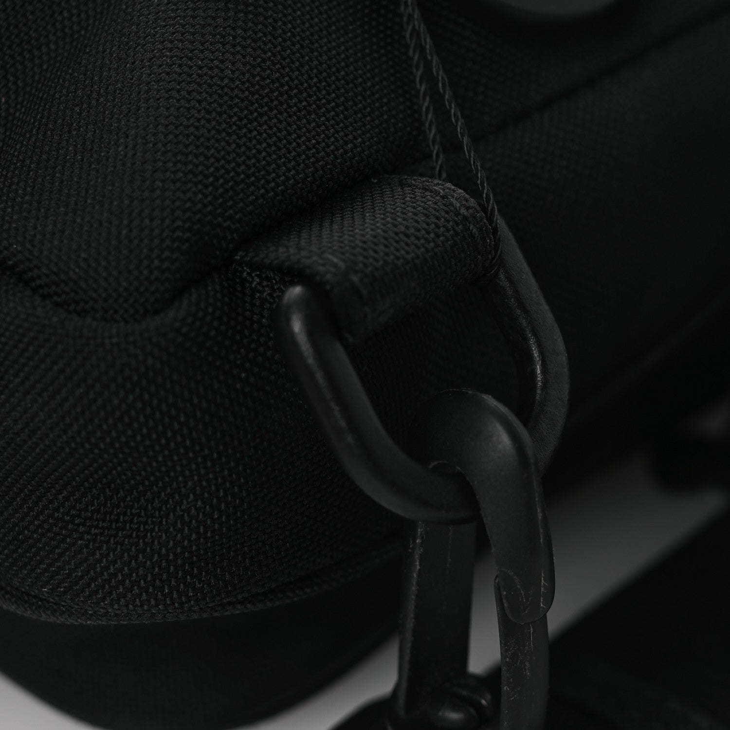 Nylon Logo Explorer Crossbody Messenger Bag Black