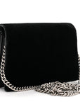 Velvet Super Mini Dionysus Shoulder Bag Black