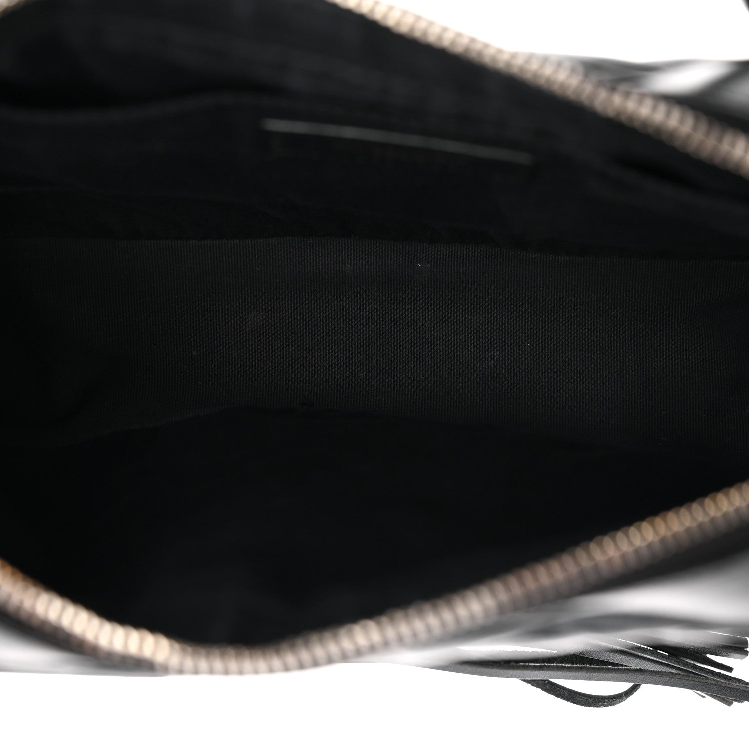Calfskin Matelasse Monogram Lou Camera Bag Black