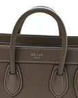 Drummed Calfskin Nano Luggage Souris
