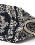 Calfskin D1ORiviera Toile De Jouy Small Book Tote With Strap Blue Multicolor