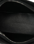 Velvet Strass Triomphe Ava Shoulder Bag Black