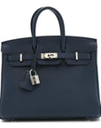Togo Birkin 25 Bleu de Prusse