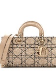 Tweed Cannage Medium Lady D-Joy Natural Black