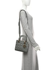 Lambskin Cannage Small My ABCD1OR Lady D1OR Grey