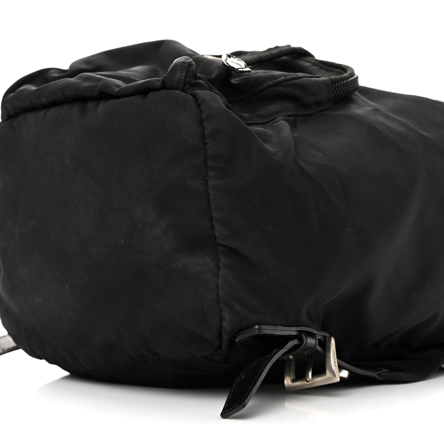 Nylon Vela Mini Cinch Backpack Black