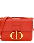 Smooth Calfskin Micro 30 Montaigne Flap Bag Orange