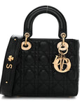 Lambskin Cannage Small My ABCD1OR Lady D1OR Black