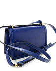 Calfskin Small Barcelona Shoulder Bag Royal Blue