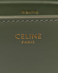 Shiny Calfskin Triomphe Shoulder Bag Celadon