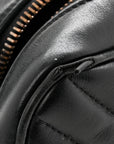 Calfskin Matelasse Monogram Lou Camera Bag Black