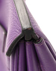 Taurillon Clemence Birkin 35 Ultraviolet