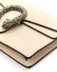 Dollar Calfskin Crystal Super Mini Dionysus Shoulder Bag Mystic White Black Diamond
