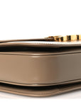 Shiny Calfskin Medium Triomphe Smoked Brown