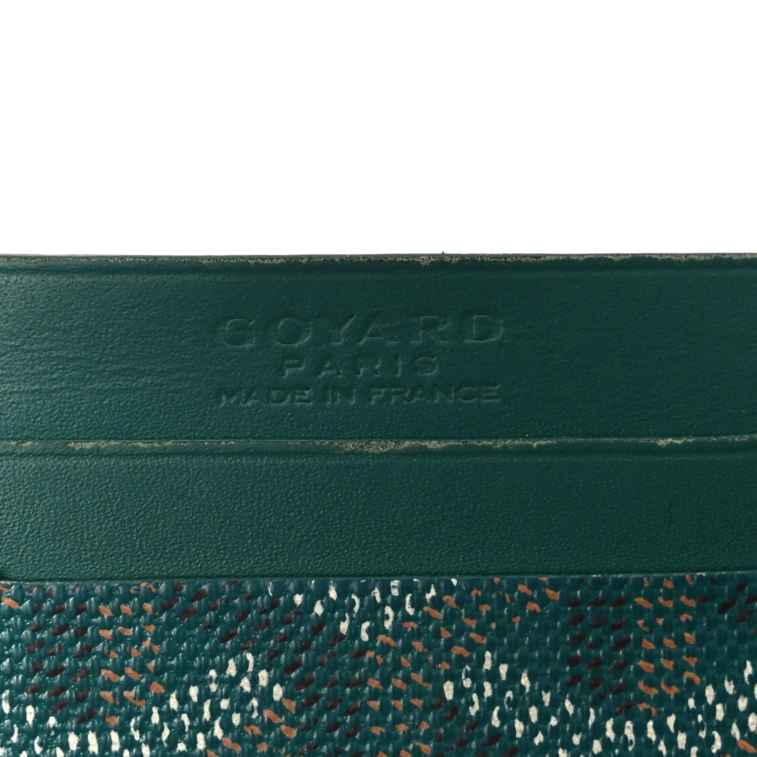 Goyardine Saint Sulpice Card Holder Green
