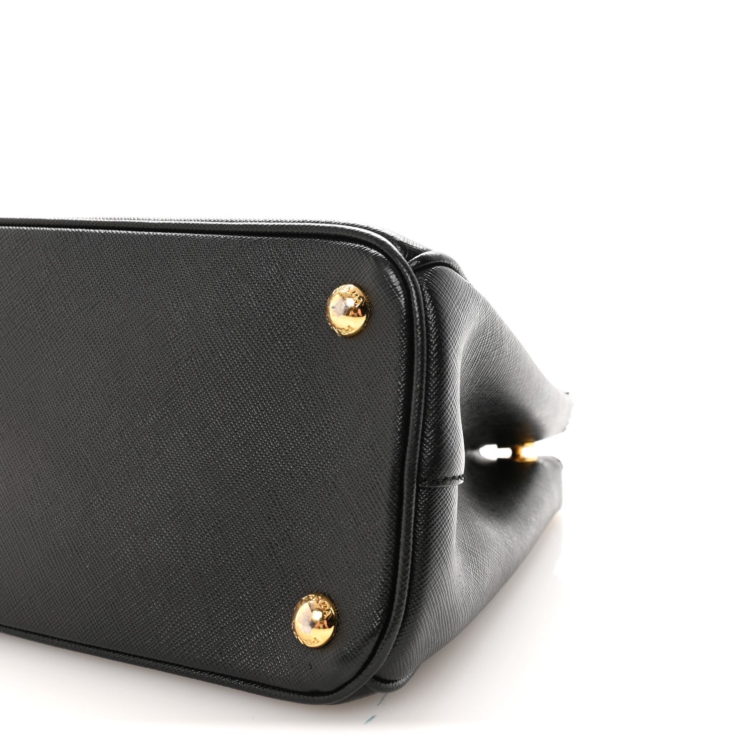 Saffiano Small Galleria Double Zip Tote Black