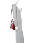 Patent Cannage Small Lady D1OR Cherry Red