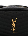 Grain De Poudre Matelasse Monogram Mini Lou Camera Bag Black