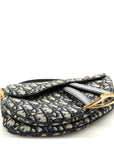 Oblique Saddle Bag Blue
