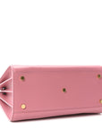 Calfskin Small Sac De Jour Dark Rose