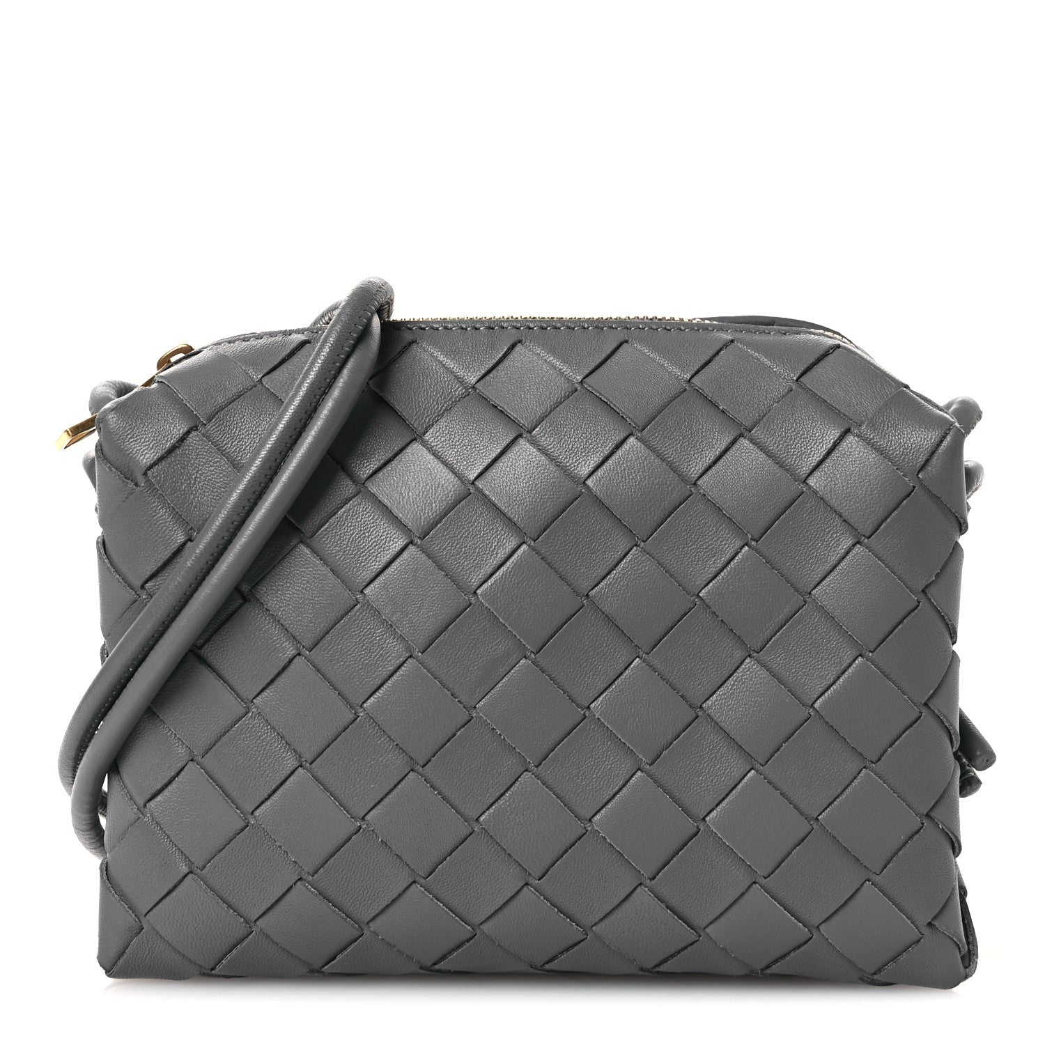 Nappa Intrecciato Mini Loop Camera Bag Thunder