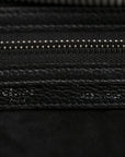 Drummed Calfskin Micro Luggage Black