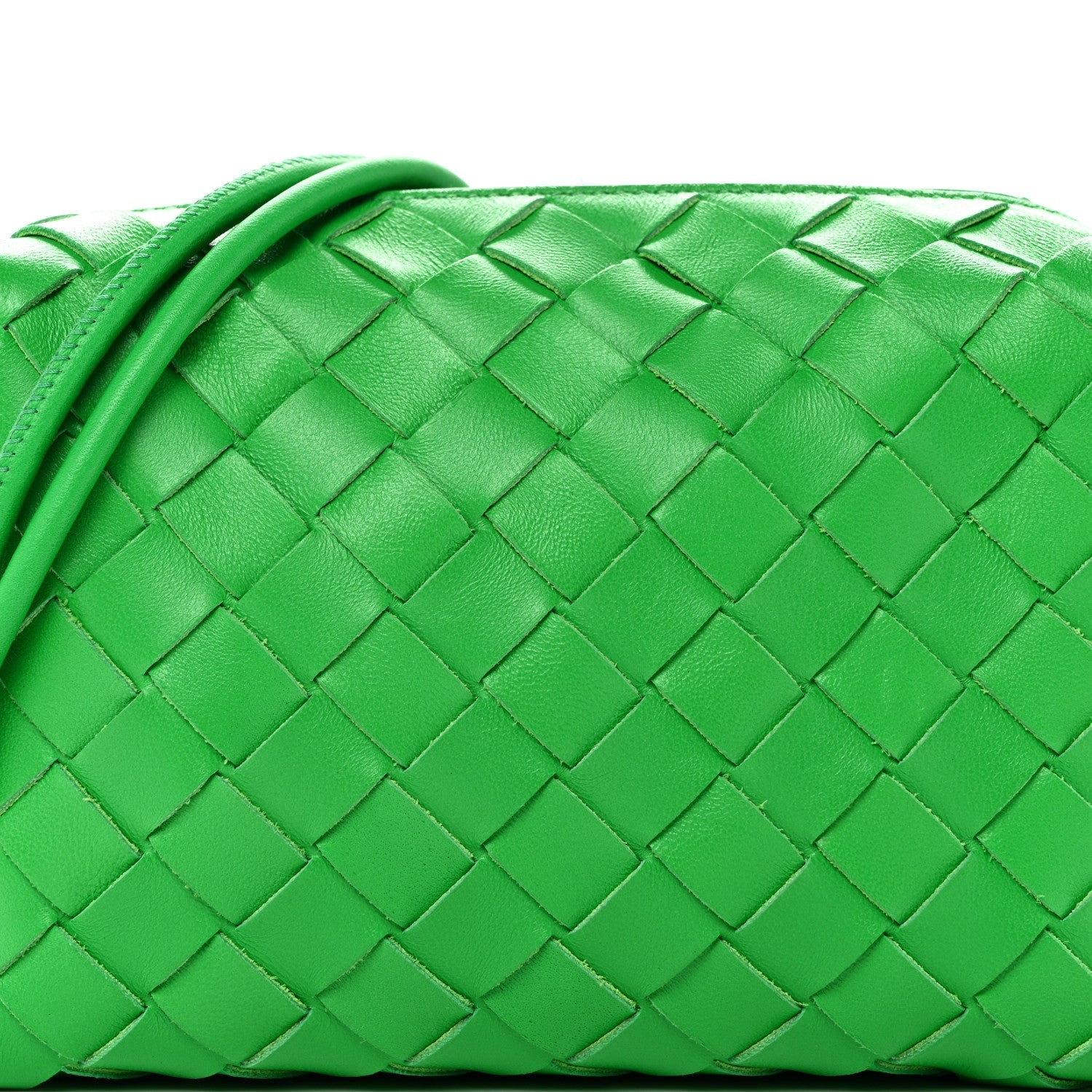 Nappa Intrecciato Mini Loop Camera Bag Parakeet