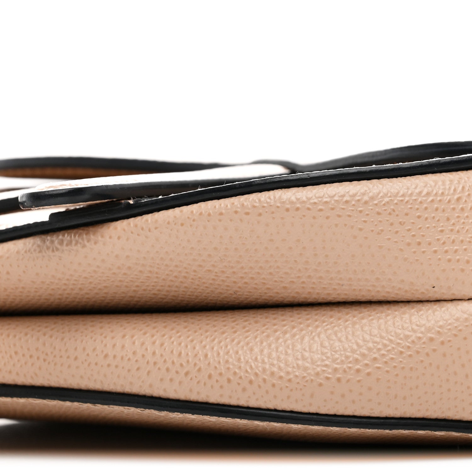 Grained Calfskin Mini Saddle Bag Fard